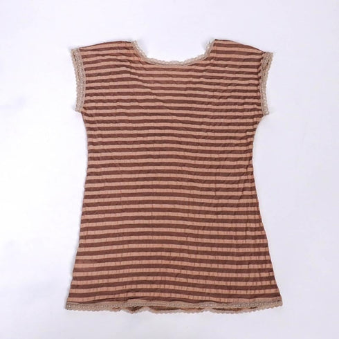 フレンチシャツ 下着 TUNIC【定番】 サッカーボーダー フレンチシャツ モカ 9447-E